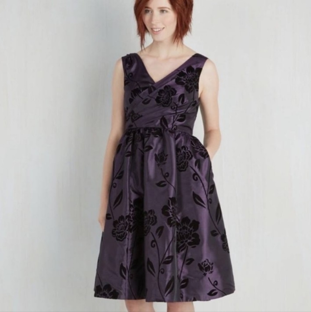 V Neck Party Dress-Modcloth